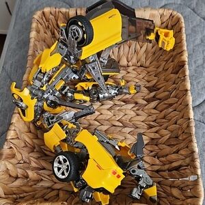 Free With Bundle Yellow Transforming Robot Toy